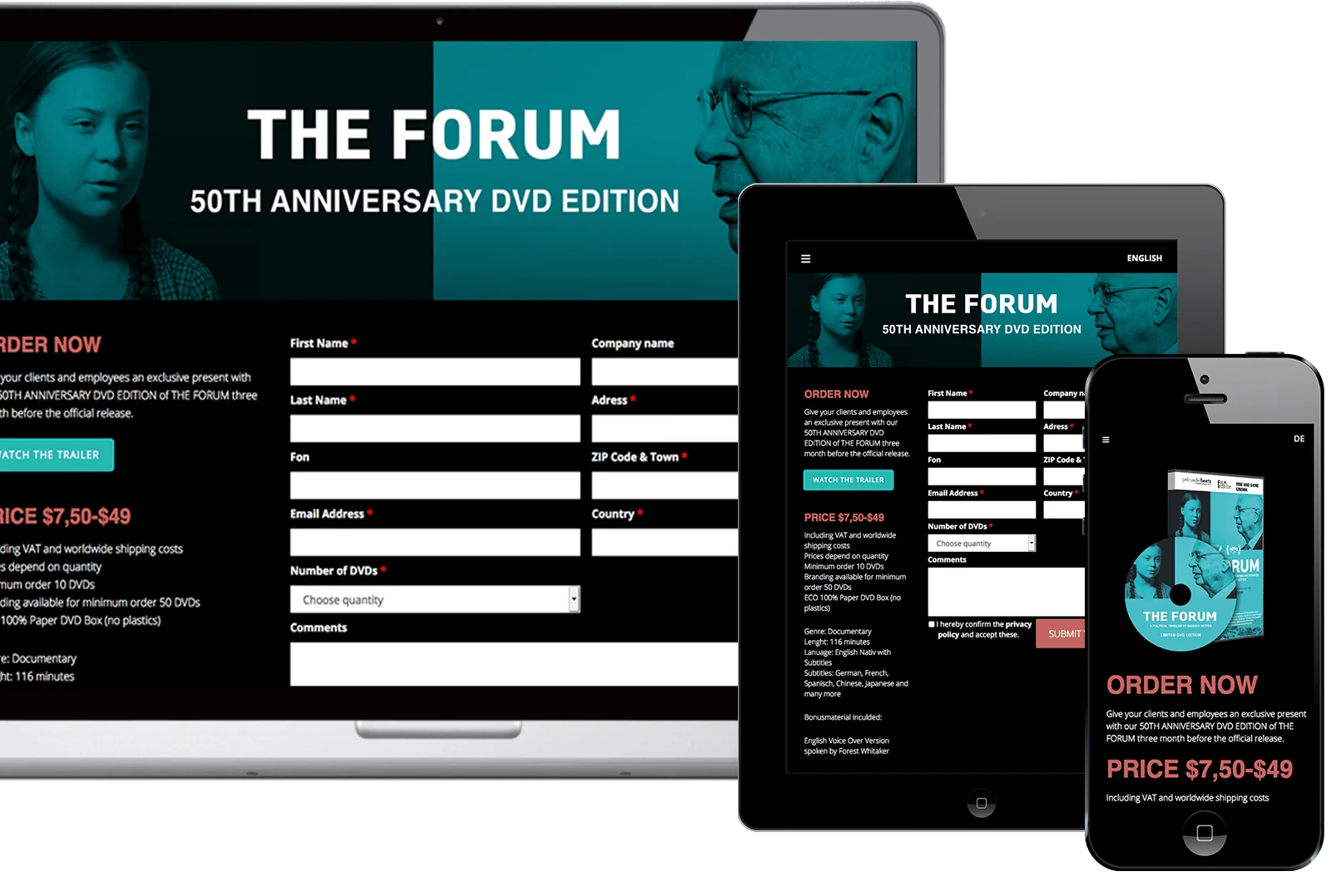 TheForum filmwebsite dvdorder