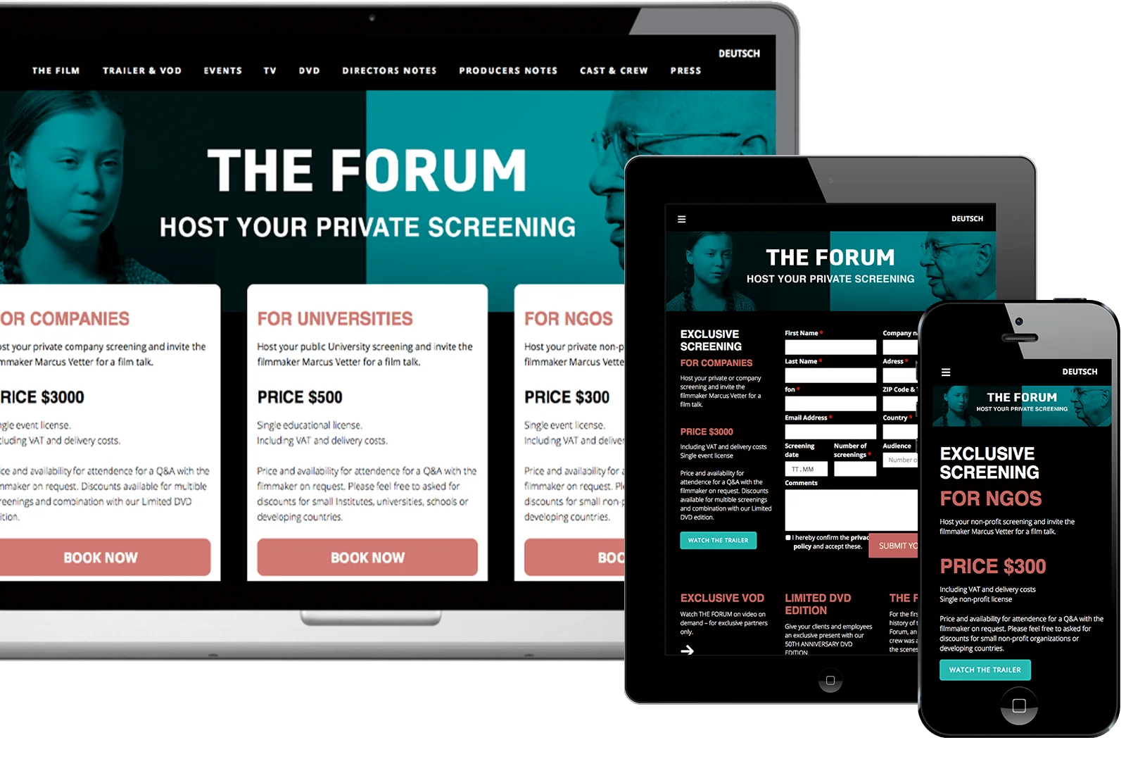 TheForum filmwebsite screenings